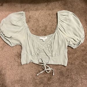 Light green/ mint blouse top